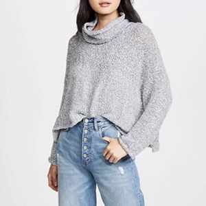 Free People BFF Sweater Heather Grey XL